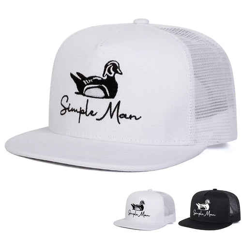 Simple Man Embroidery Snapback Trucker Cap