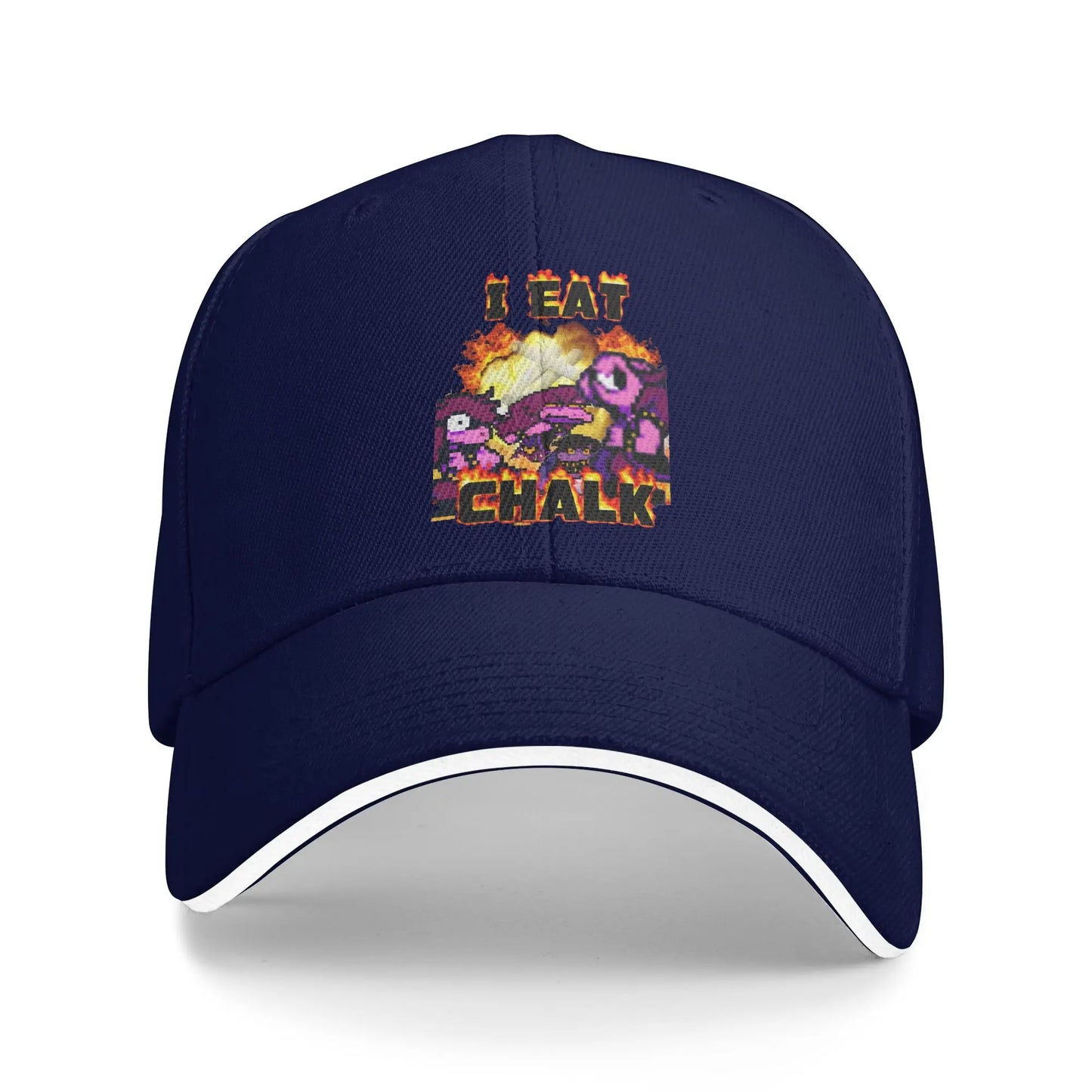 Deltarune I Eat Chalk Casual Snapback Baseball Cap