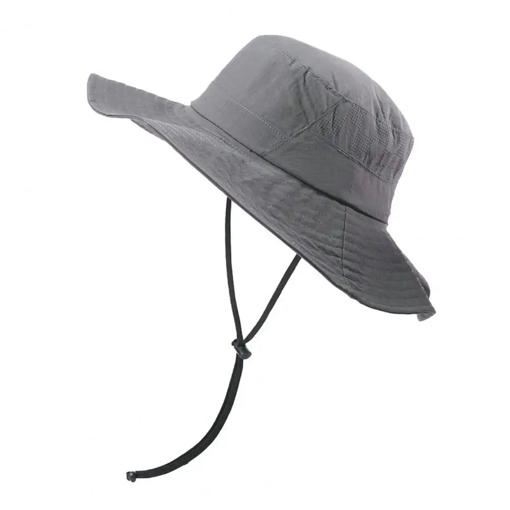 Waterproof Quick-Dry Adjustable Drawstring Bucket Hat