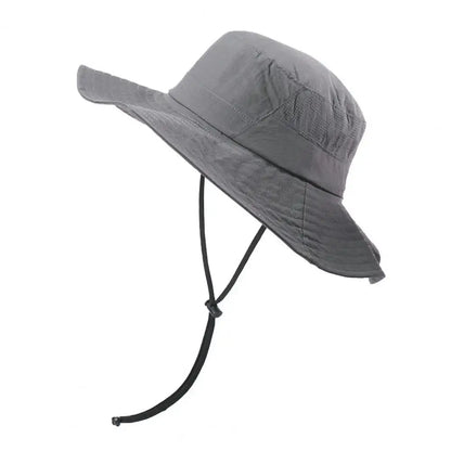 Waterproof Quick-Dry Adjustable Drawstring Bucket Hat