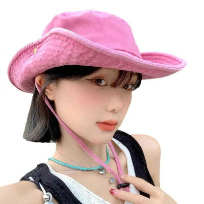 Adjustable Foldable Wide Brim Summer Bucket Hat