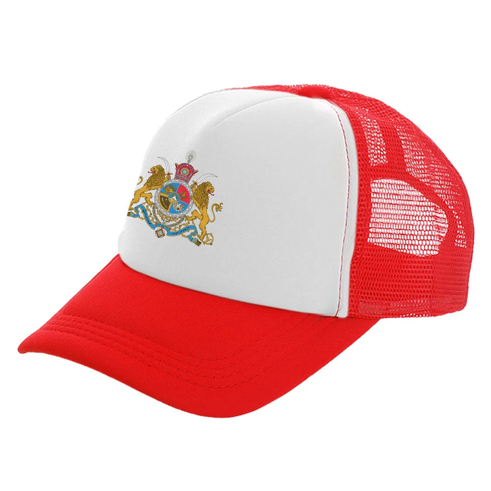 Iran Imperial Trucker Caps Men Iran Imperial Flag Hat Baseball Cap
