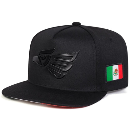 Eagle Head Embroidered Hip Hop Snapback Cap