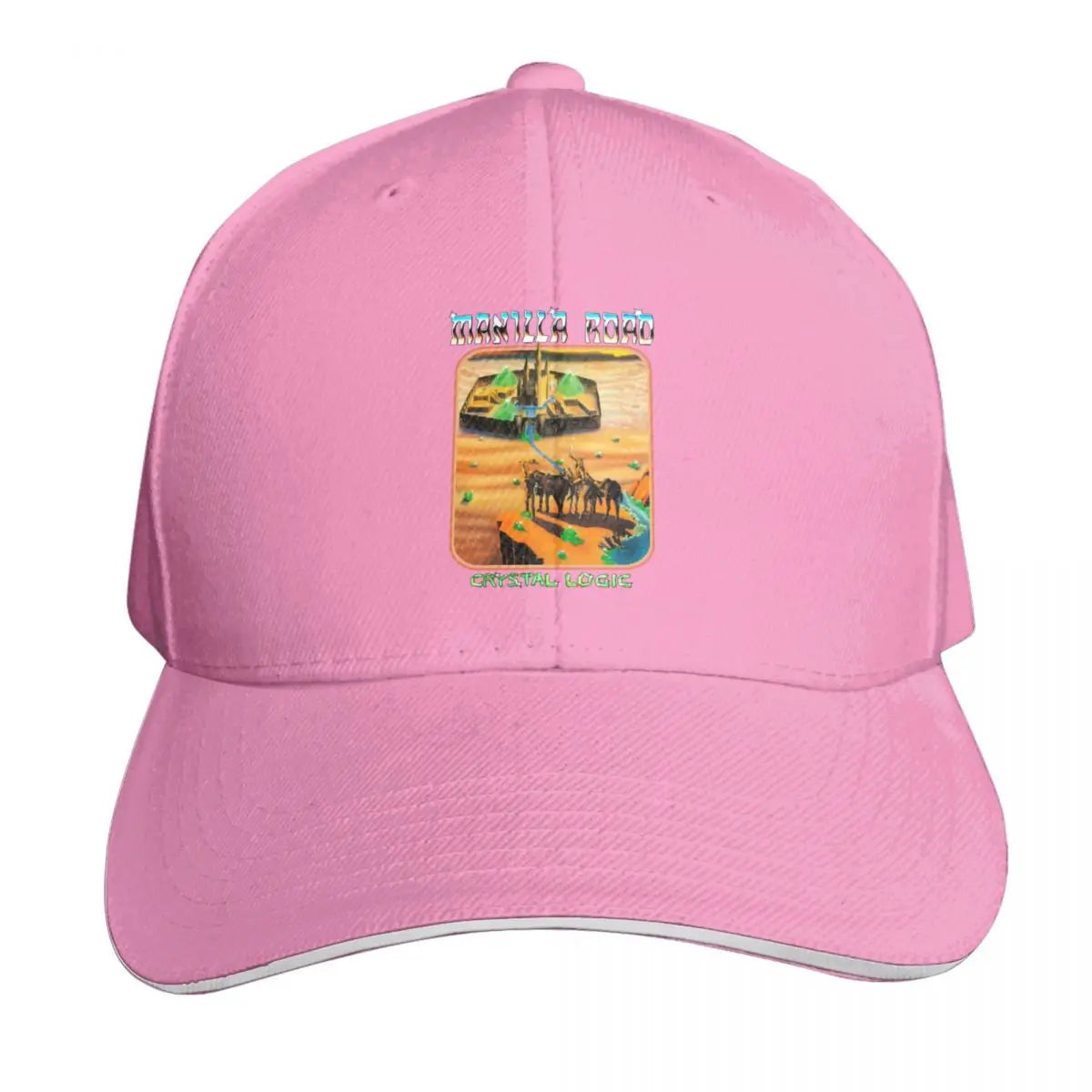 Manilla Road Crystal Logic Metal Band Baseball Cap