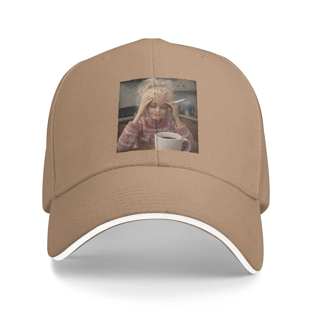 Distressed Doll Sarcasm Meme Retro Baseball Cap