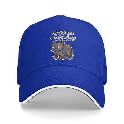 Mewgenics My Cat Has Four Broken Legs Baseball Cap