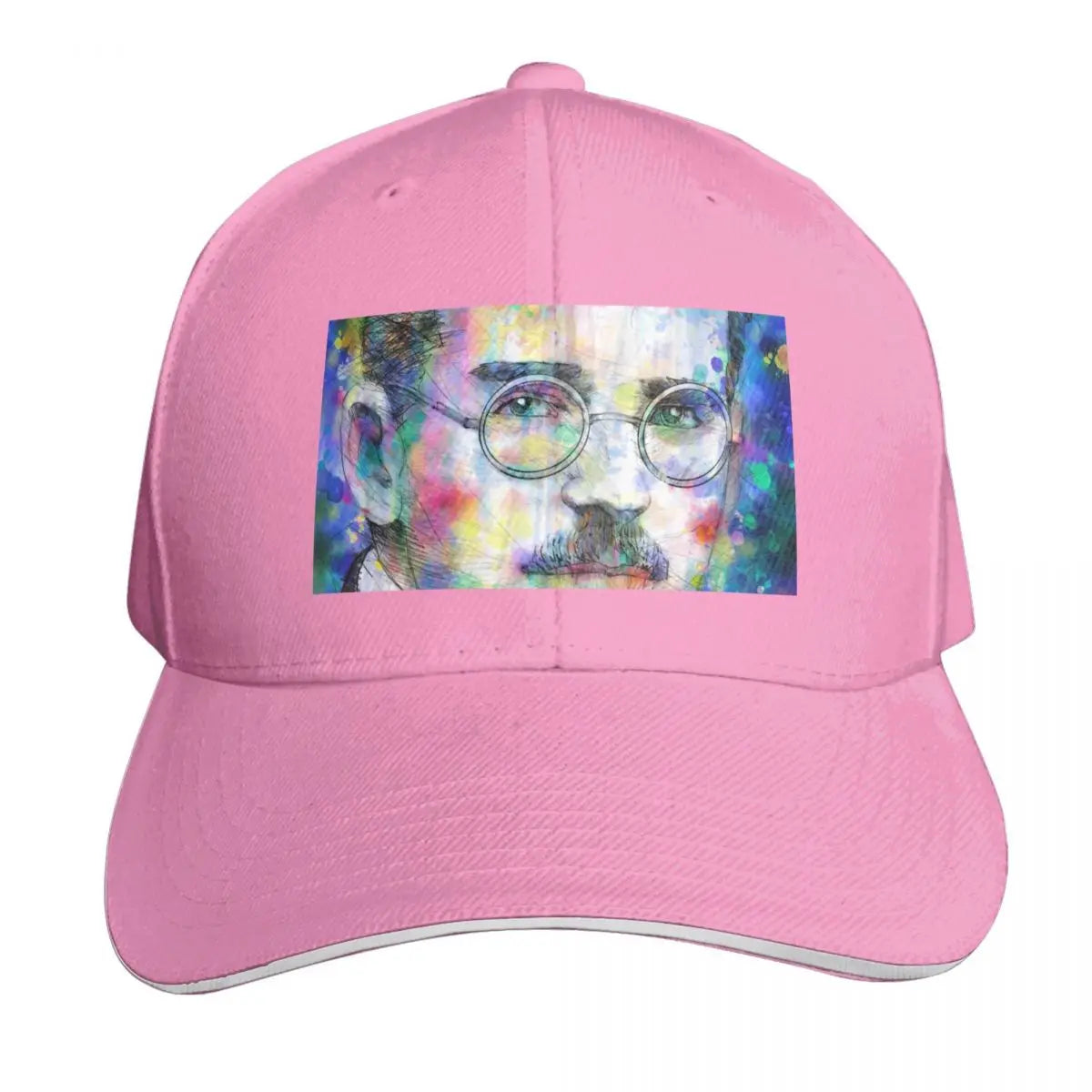 Walter Benjamin Watercolor Portrait Cotton Twill Baseball Cap