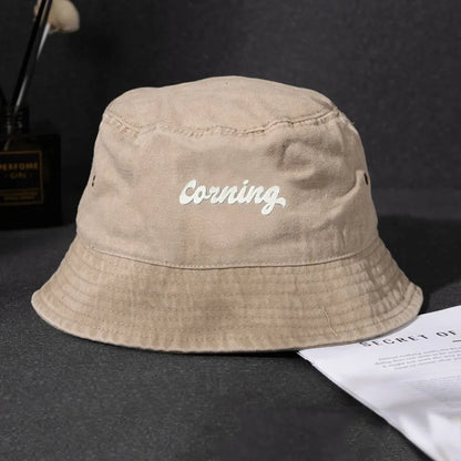 Distressed Duck Embroidered Denim Bucket Hat Streetwear Style