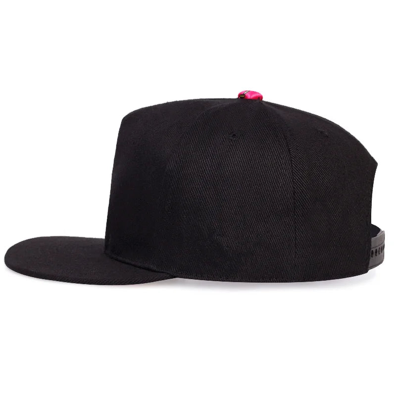 Unisex Doughnut Embroidered Snapback Cap