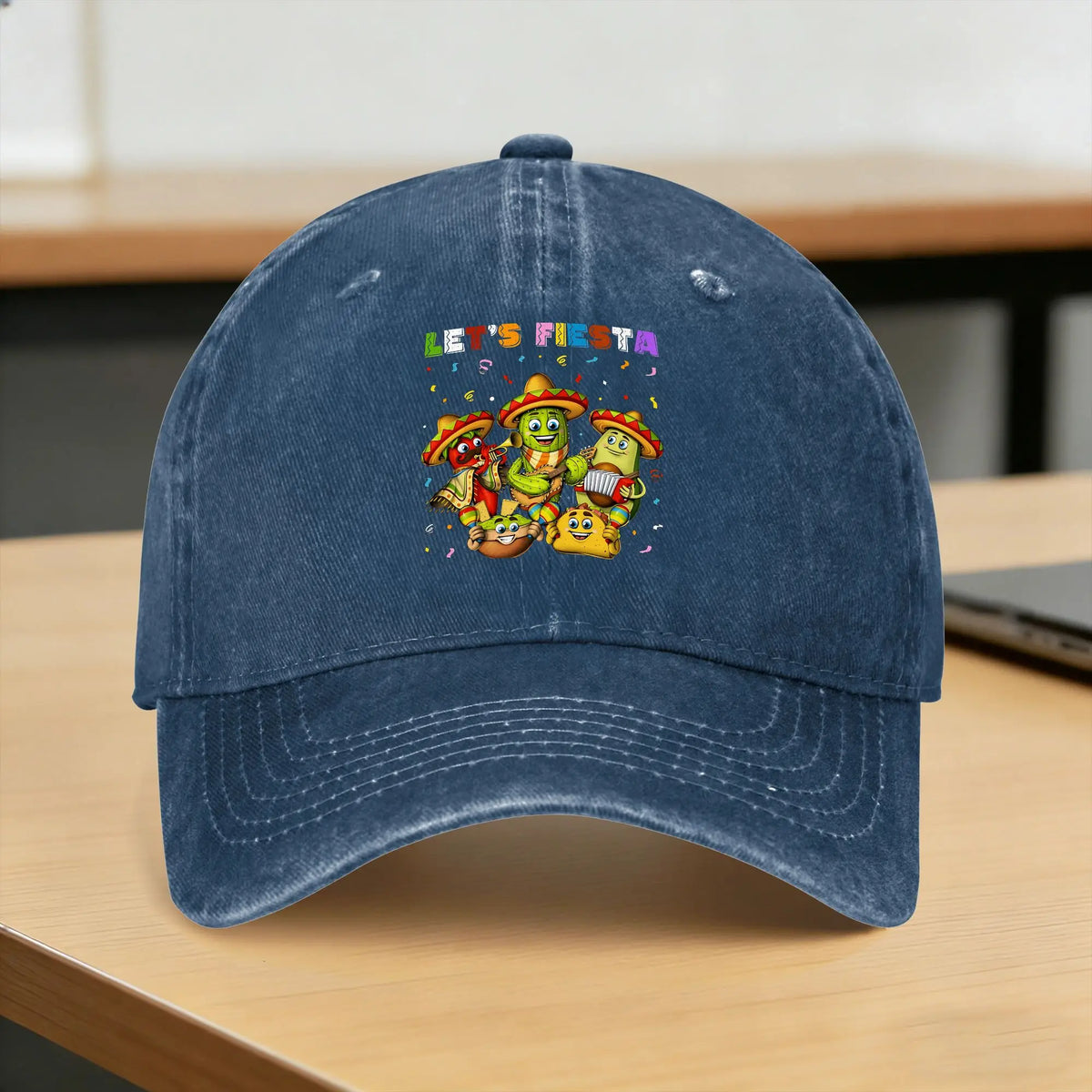 Let's Shirt Party Fiesta Washed Baseball Cap