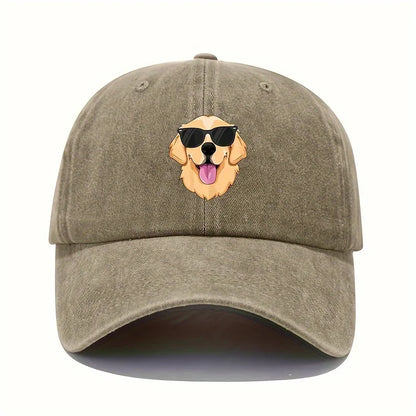 Fun Dog Print Casual Baseball Cap