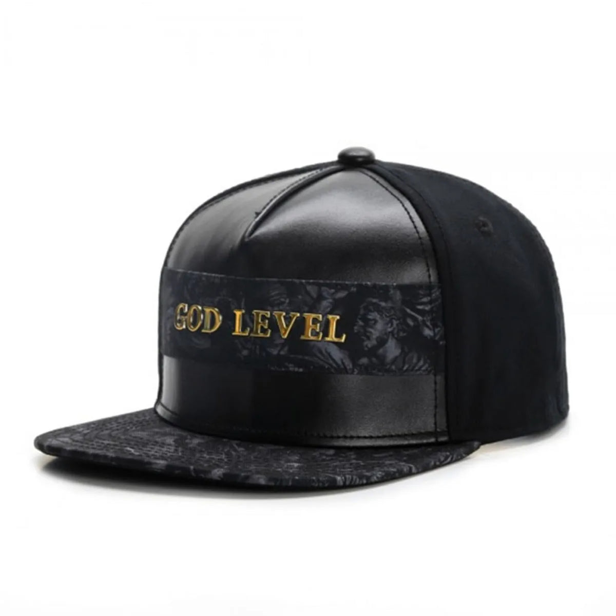 Letter Embroidered Breathable Mesh Snapback Cap