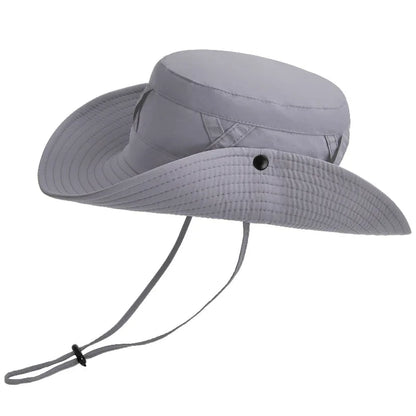 Adjustable Breathable Wide Brim Outdoor Bucket Hat