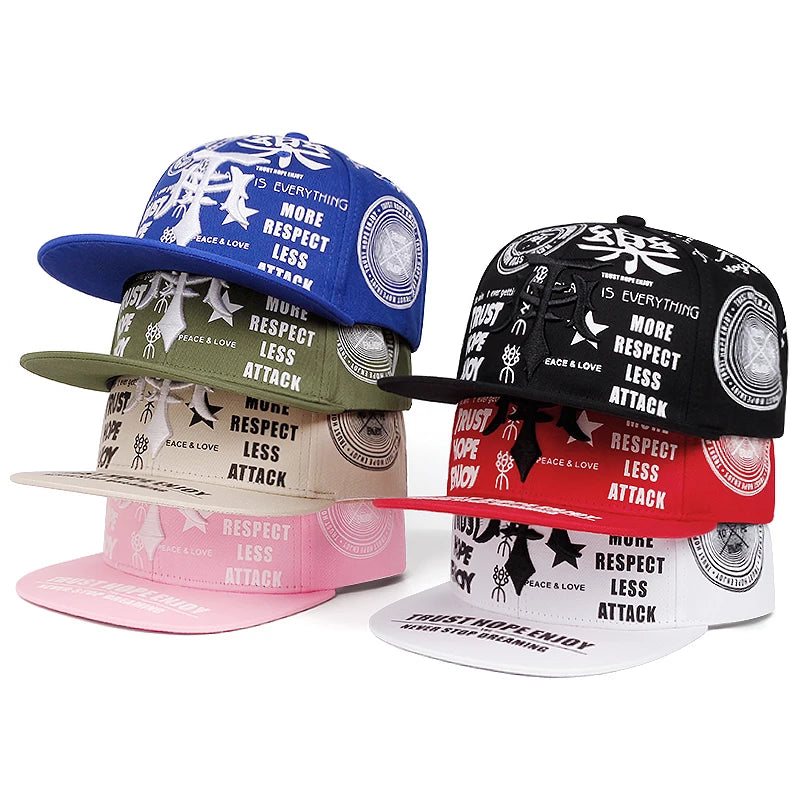 Creative Graffiti Embroidered Snapback Cap