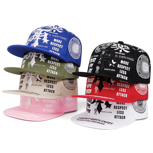 Creative Graffiti Embroidered Snapback Cap