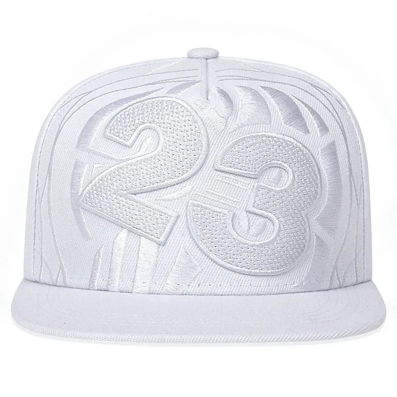 23 Basketball Embroidered Unisex Hip-Hop Snapback Cap