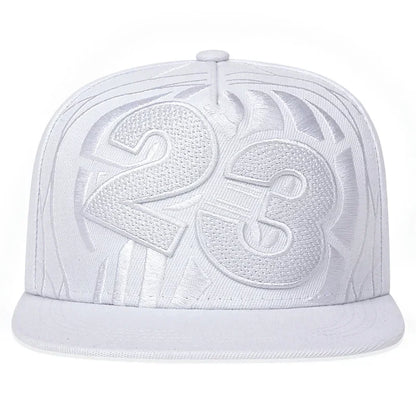 23 Basketball Embroidered Unisex Hip-Hop Snapback Cap