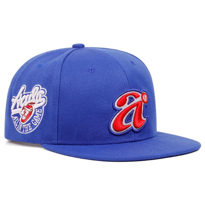 2025 Trend A Letter Embroidered Snapback Cap