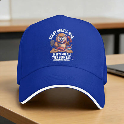 Soggy Beaver BBQ Funny Baseball Cap