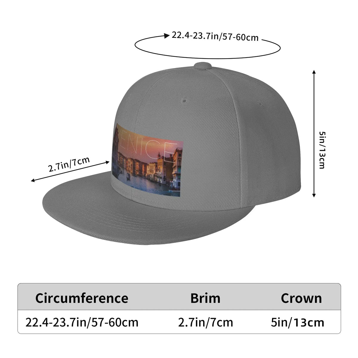 Venice Italy Scenic Cityscape Snapback Cap