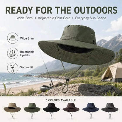 Portable Wide Brim UV Protection Summer Bucket Hat