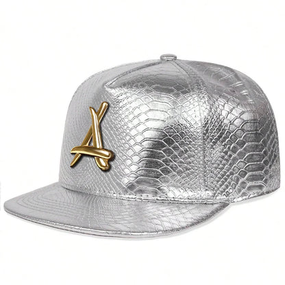 A Letter Label Adjustable Unisex Hip-Hop Snapback Cap