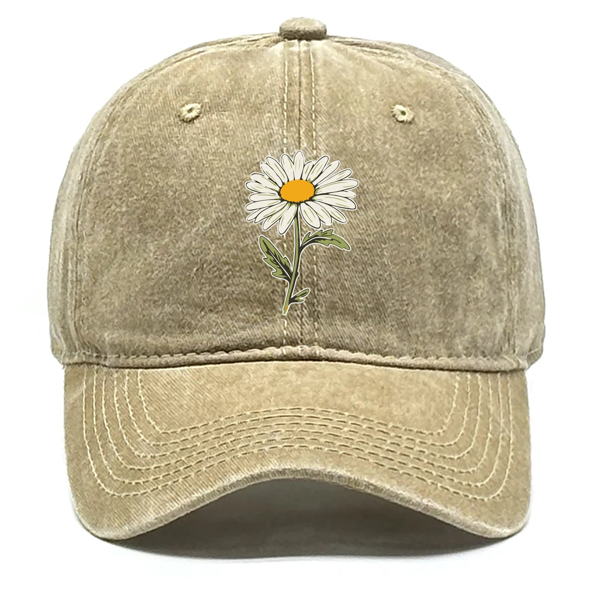 Adjustable Summer Cap For Women Men Flower Baseball Cap
