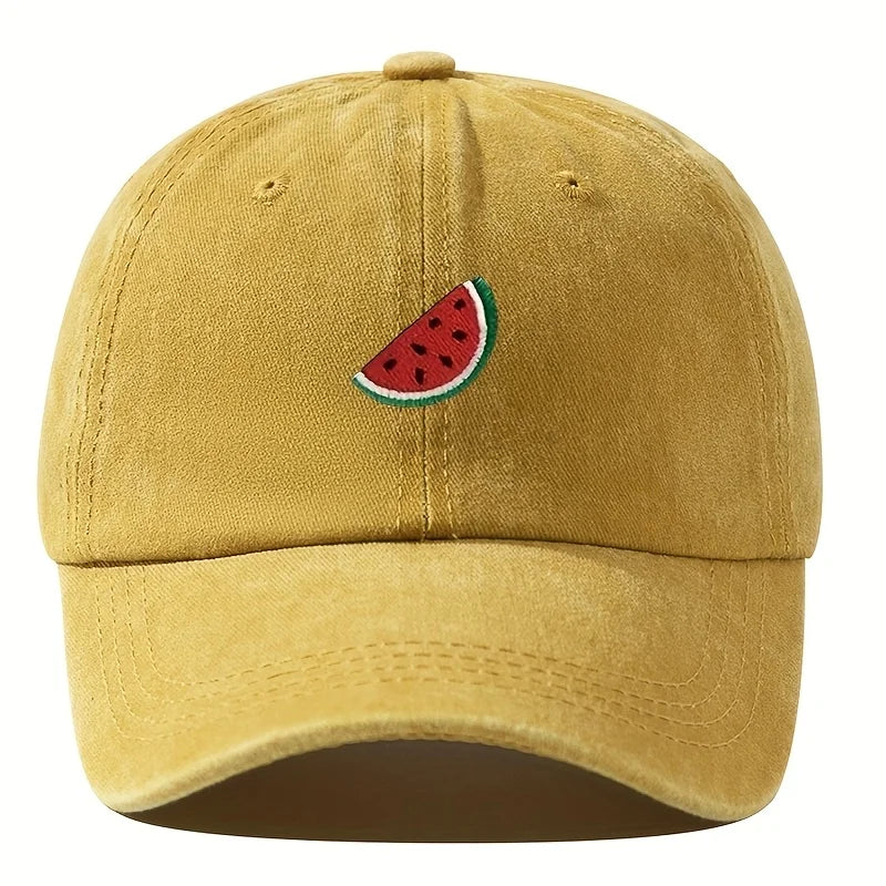 Watermelon Print Adjustable Baseball Cap