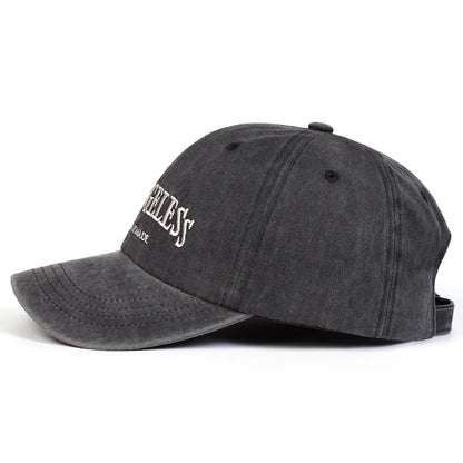 Unisex Embroidery Wash Baseball Caps Adjustable Casual