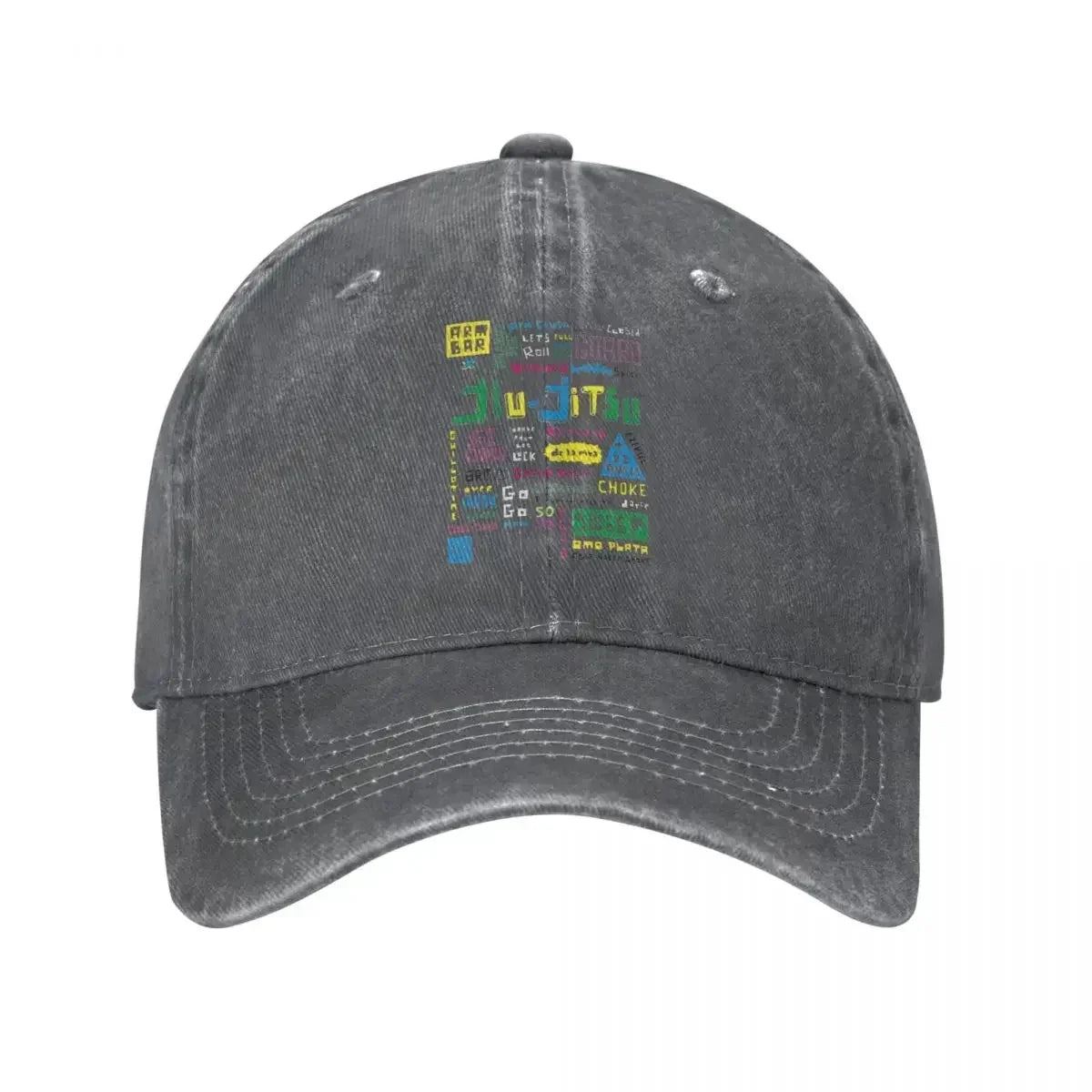 Jiu Jitsu BJJ Distressed Cotton Baseball Cap