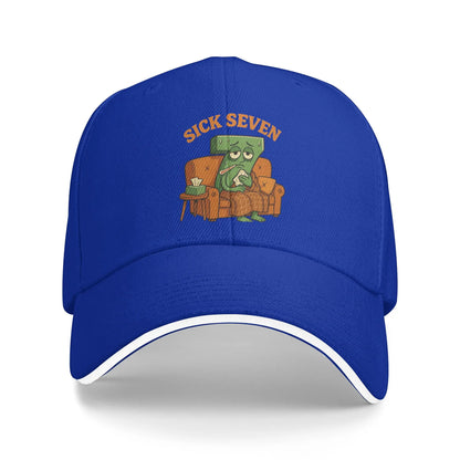 Sick Seven Halloween Funny Meme Baseball Cap