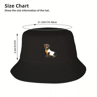 Biker Dog Fashion Bucket Hat
