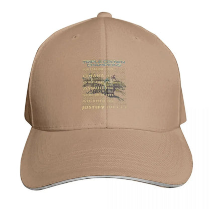 Triple Crown Champions Horse Racing Baseball Cap
