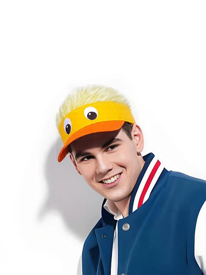 Three Expressions Yellow Duck Embroidered Baseball Cap