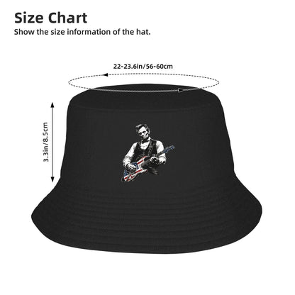 Abraham Lincoln Guitar Print Bucket Hat