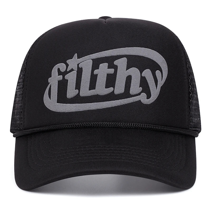 Alphabet Filthy 3D Printing Women Men Baseball Cap