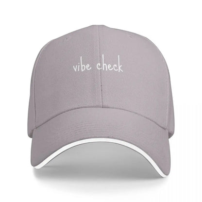Vibe Check Funny Text Trucker Baseball Cap