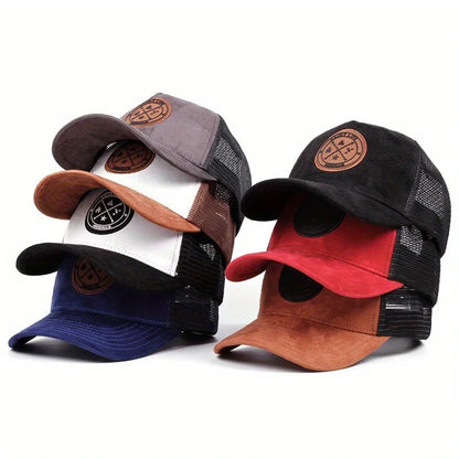 Summer Mesh Baseball Cap Women Men Snapback Hat Casual Breathable Letter Icon Unisex Hip Hop Trucker Caps Outdoor Sports Dad Hat Size 56-58cm