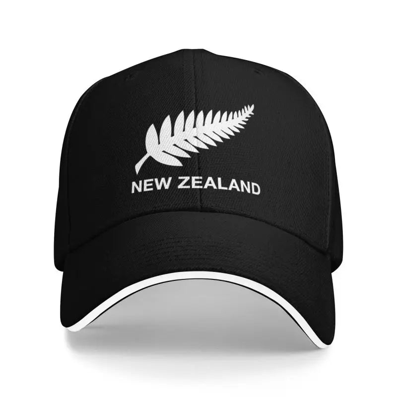 New Zealand All Blacks Print Sandwich Baseball Cap