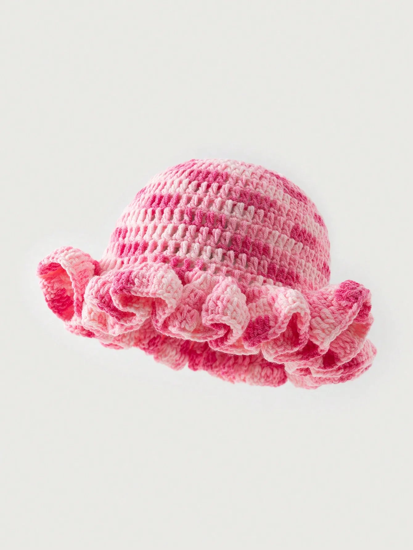 Women Tie Dye Wave Crochet Bucket Hat
