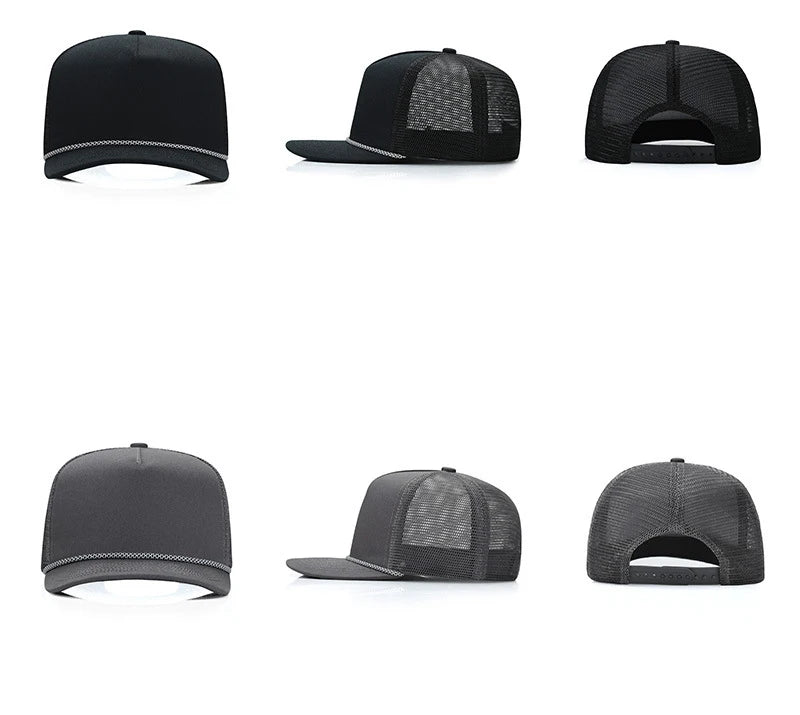 Custom Logo Breathable Mesh Trucker Snapback Cap