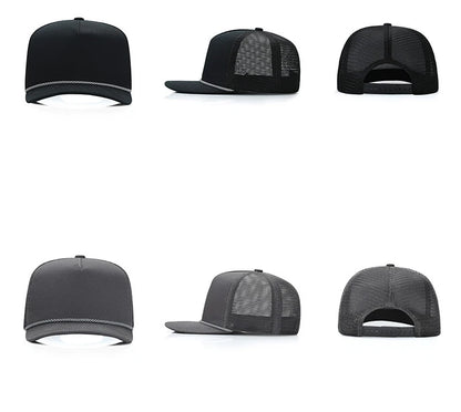 Custom Logo Breathable Mesh Trucker Snapback Cap