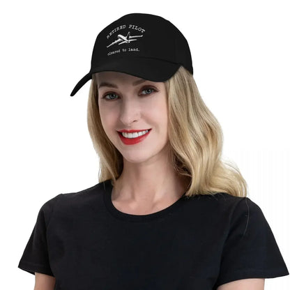 Retired Pilot Aviation Baseball Cap