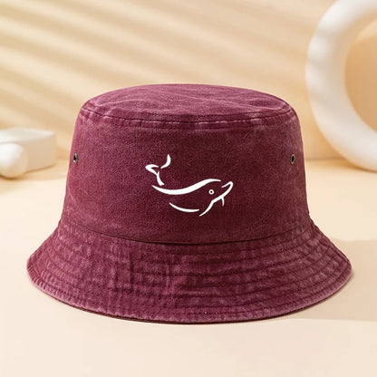 Dolphin Print Outdoor Bucket Hat Style