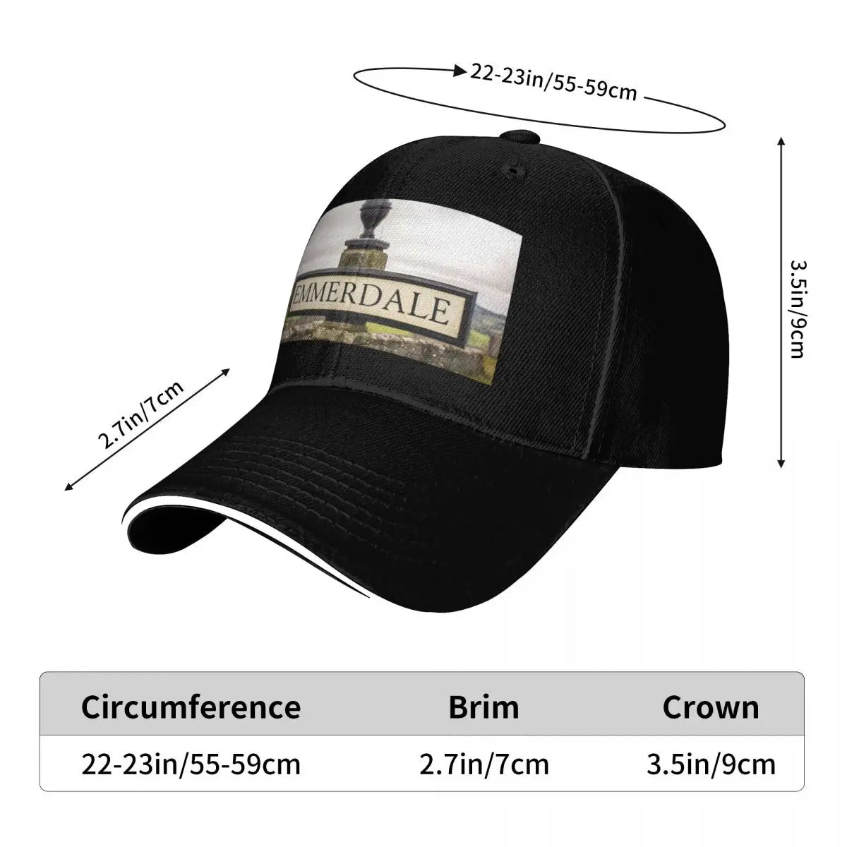 Emmerdale Sign Cotton Twill Snapback Baseball Cap