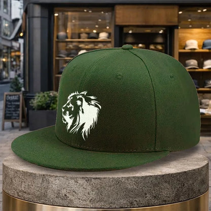 Lion Profile Snapback Cap