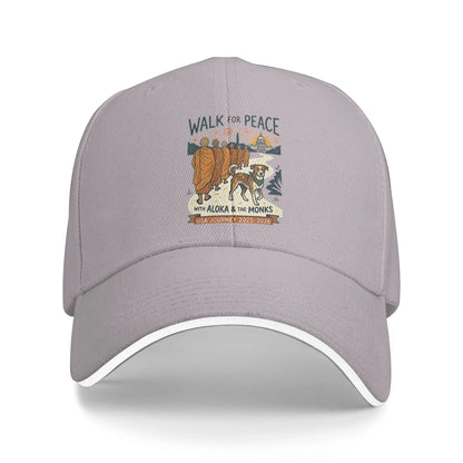 Peace Walking Monks Sun Baseball Cap Summer Casual