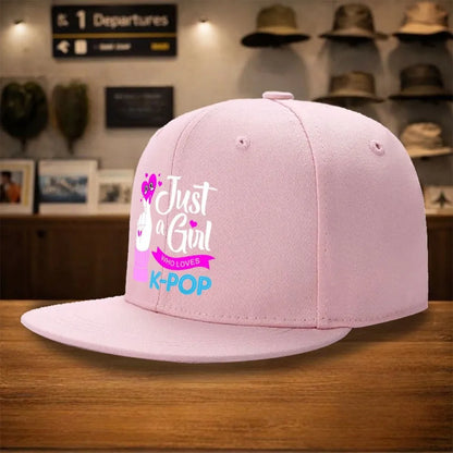 K Pop Finger Heart Snapback Cap