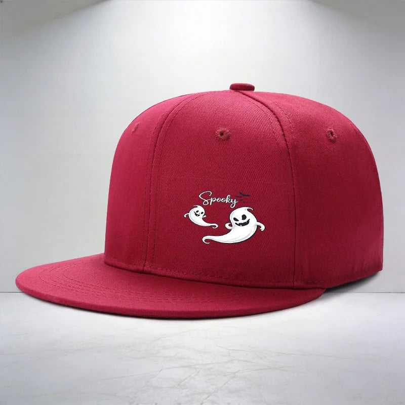 1pc Spooky Ghost Pattern Printed Cap