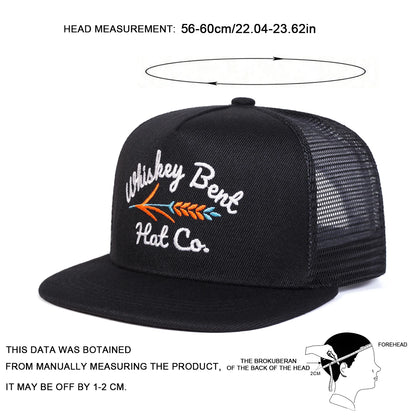 Unisex Letter Embroidery Hip- Hop Net Hats Spring Summer Outdoor